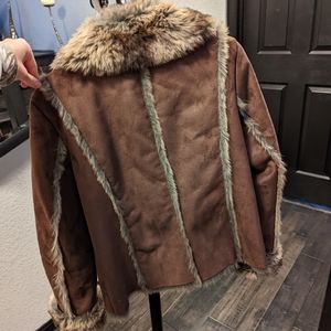 Brown fur jacket